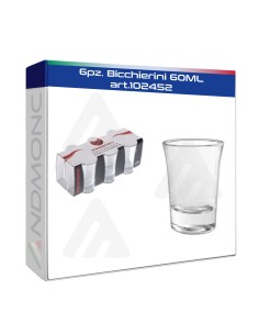 6pz. Bicchierini 60ML art.102452