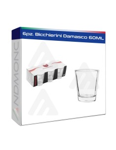 6pz. Bicchierini Damasco 60ML