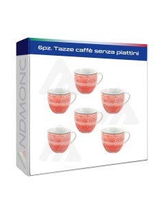 6pz. Tazze caffè senza piattini