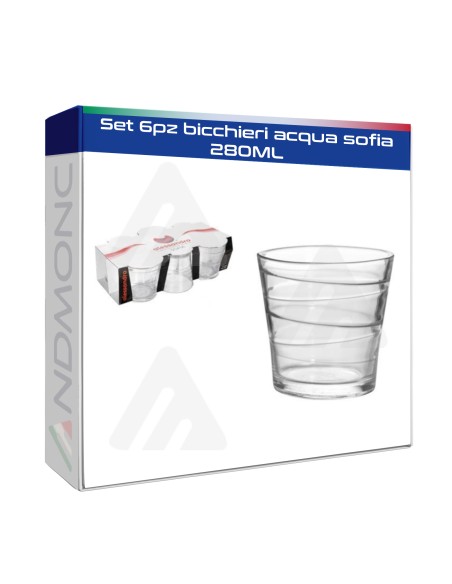 Set 6pz bicchieri acqua sofia 280ML