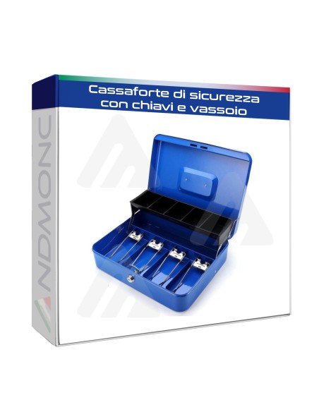 Cassaforte di sicurezza con chiavi e vassoio