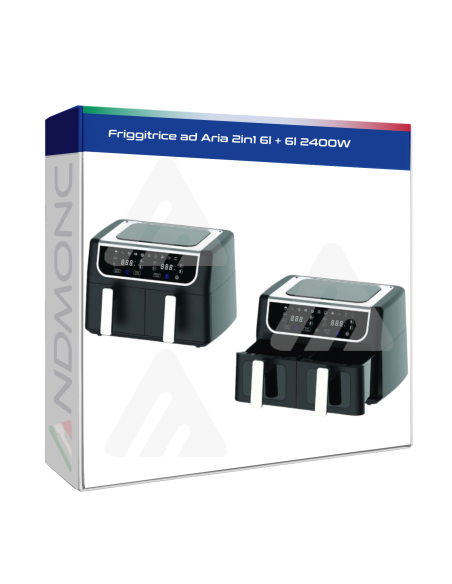 Friggitrice ad Aria 2in1 6l + 6l 2400W
