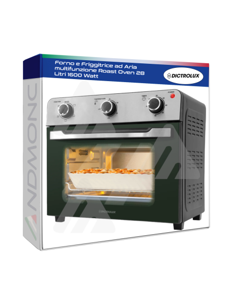 Forno e Friggitrice ad Aria multifunzione Roast Oven 28 Litri 1600 Watt
