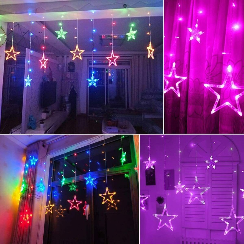 Catena stelle luminosa natale led