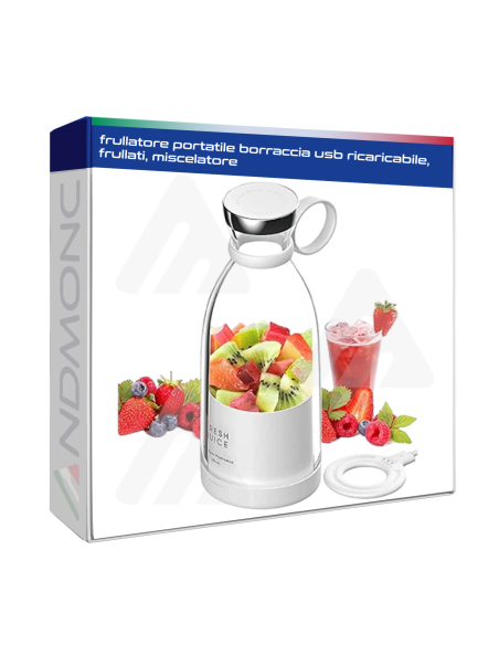 frullatore portatile borraccia usb ricaricabile, frullati, miscelatore