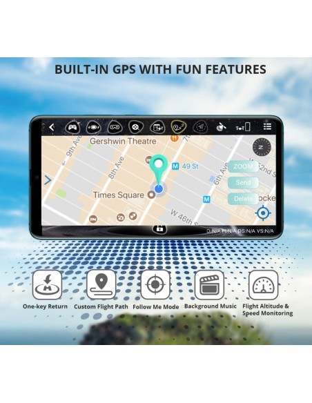 Drone GPS 1080p professionale