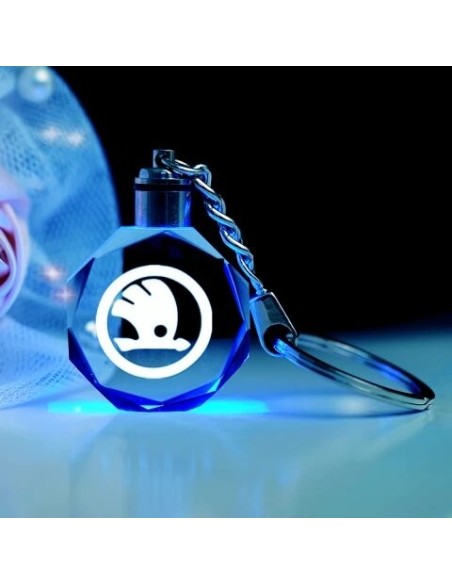 Portachiavi led logo Skoda