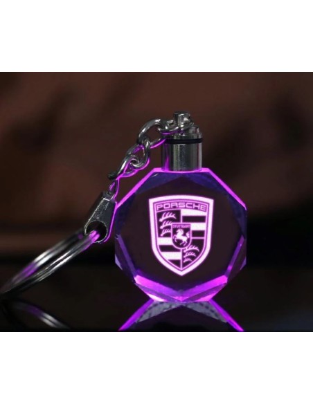 Portachiavi led logo Porsche