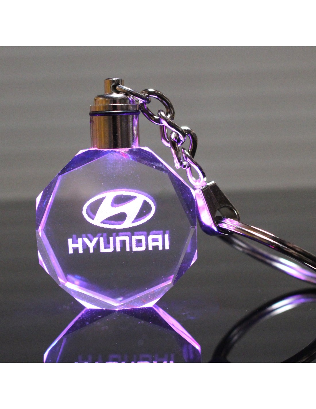 Portachiavi con Logo Hyundai con luci LED