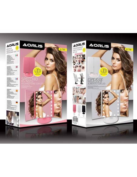 Specchio Trucco con 21 LED