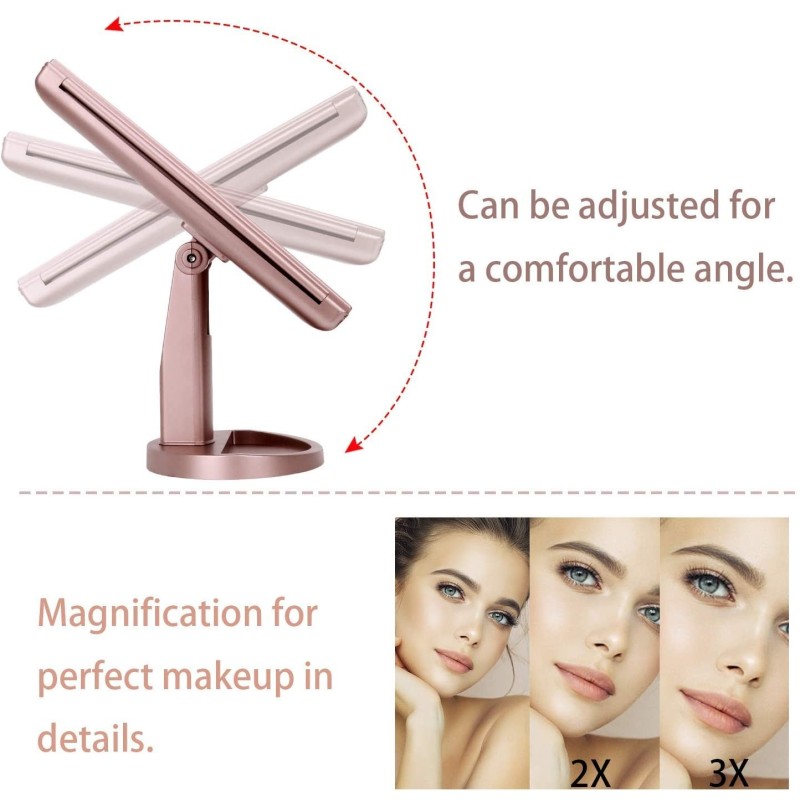 Specchio Trucco con 21 LED