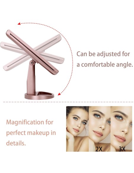 Specchio Trucco con 21 LED