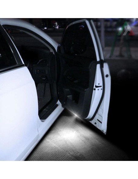 Luci sottoporta senza fili led bianco 2pz per tutte le Aixam