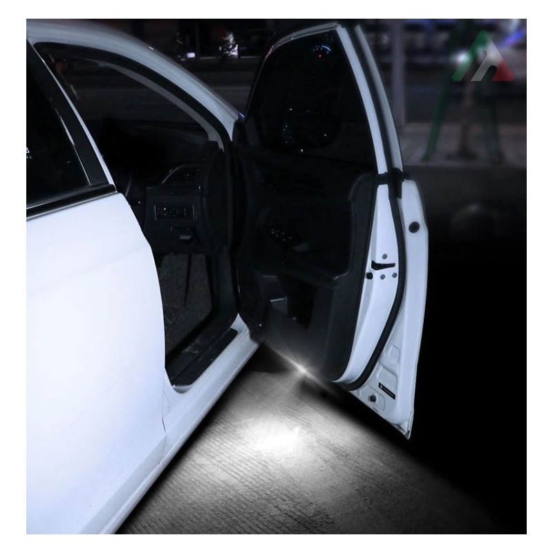 Luci sottoporta senza fili led bianco 2pz per...