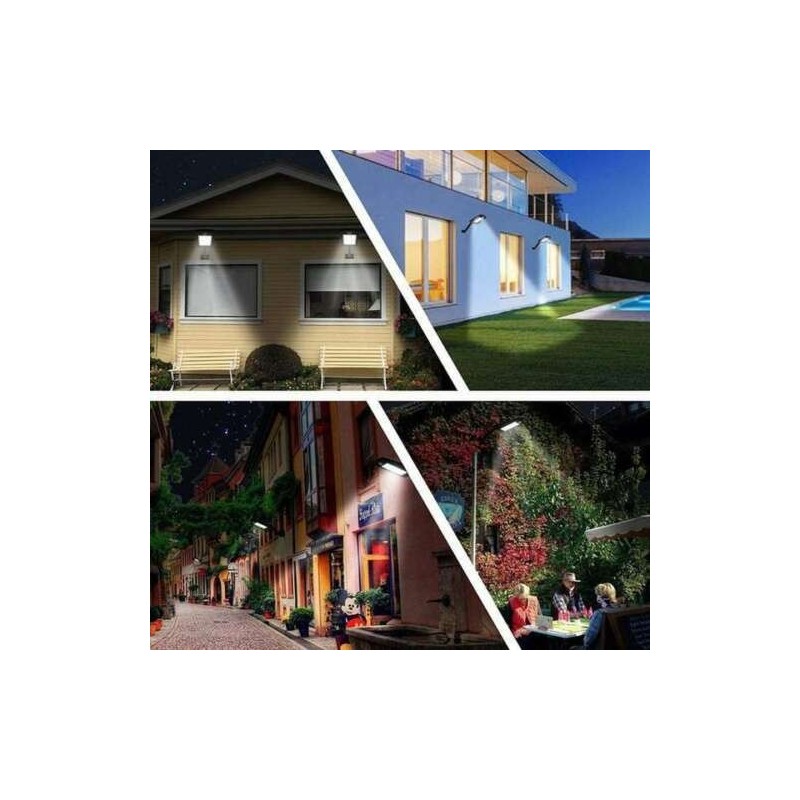 Faro led solare mini lampione 48 cob LED