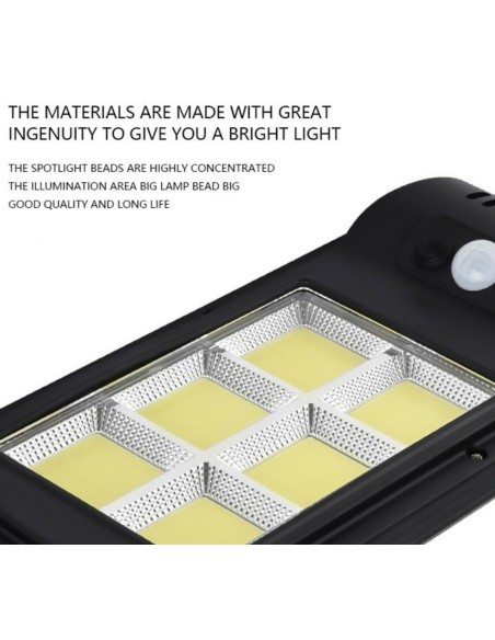 Faro led solare mini lampione 48 cob LED