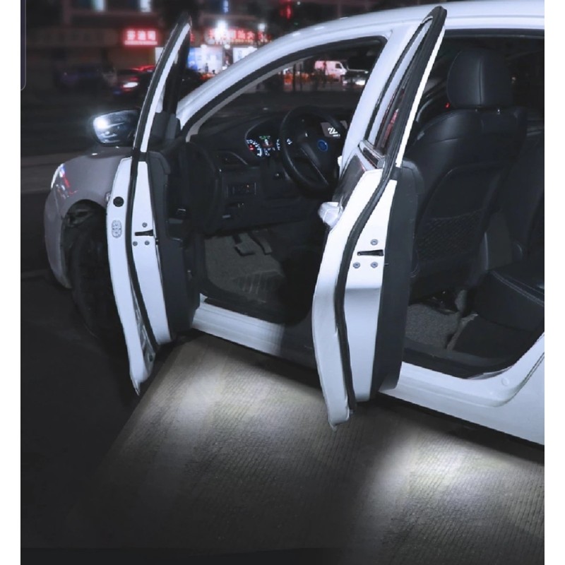 Luci sottoporta senza fili led bianco 2pz per tutte le Fiat