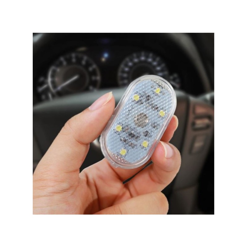 Luci sottoporta senza fili led bianco 2pz per...