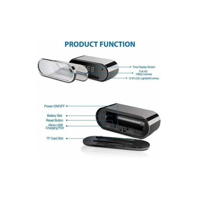 Sveglia telecamera wifi audio video