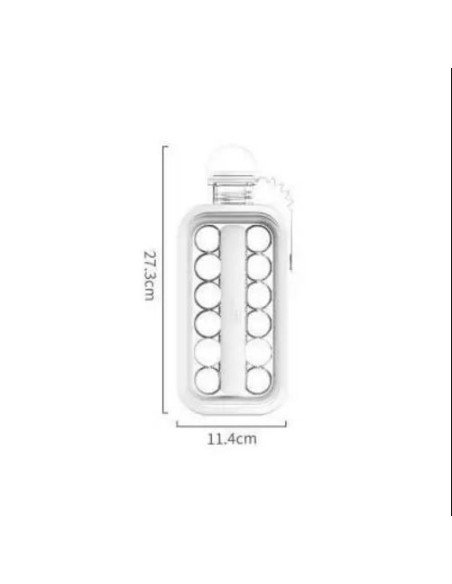 Bottiglia d'acqua 2 in 1 e macchina per cubetti di ghiaccio