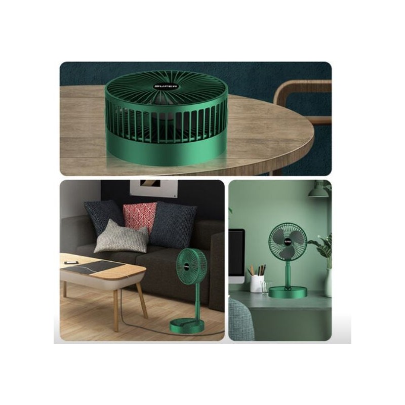 Ventilatore pieghevole senza fili usb 2000mAh