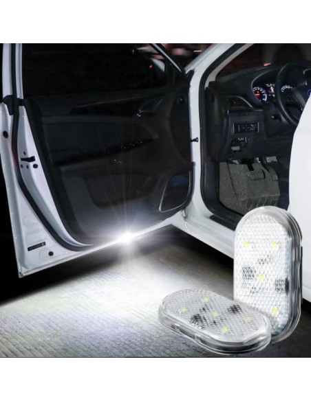 Luci sottoporta senza fili led bianco 2pz per tutte le Toyota