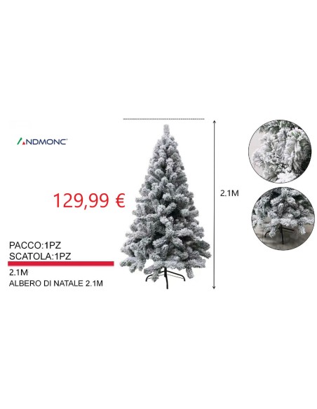 Albero di Natale Innevato cm 210