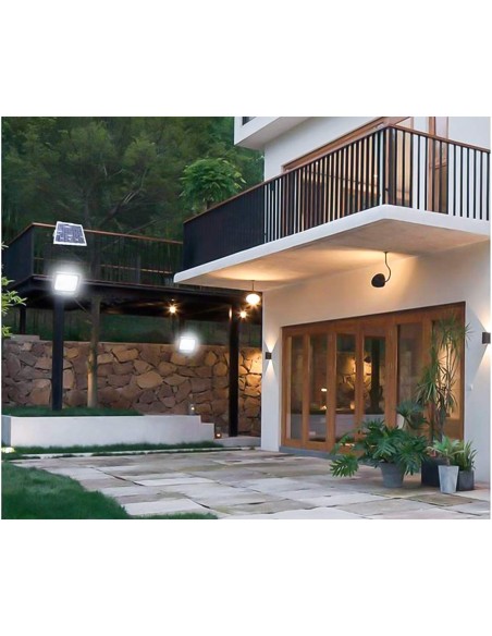 Faro led smd 600W con pannello solare telecomando
