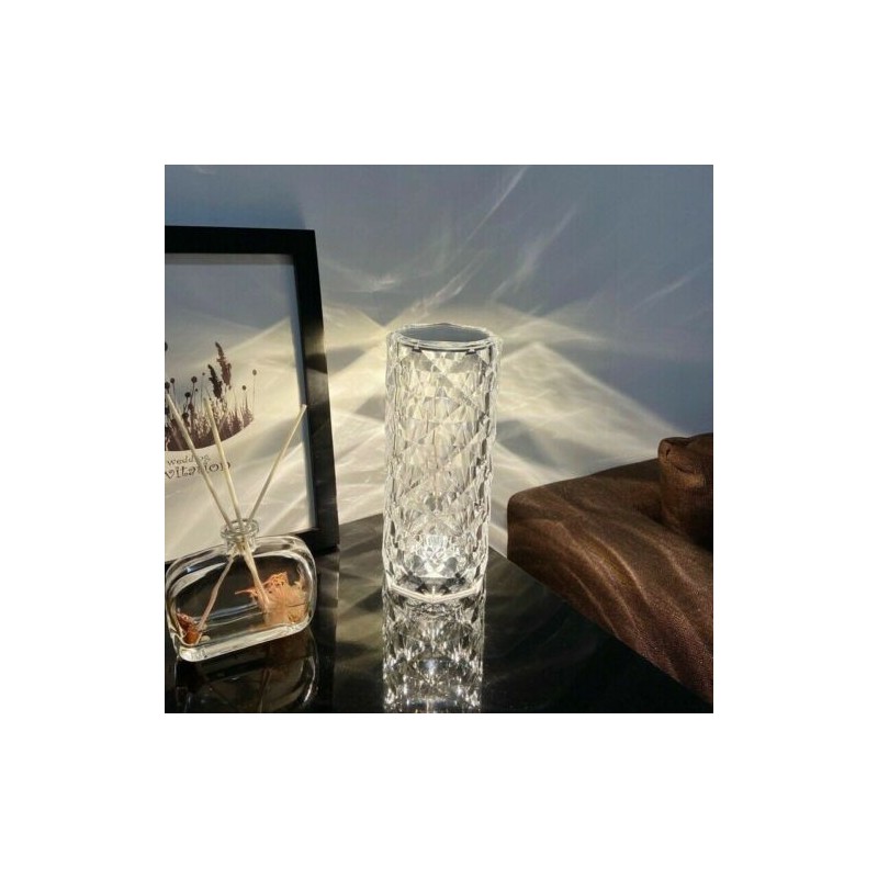 Lampada Tavolo diamantata ricaricabile USB...