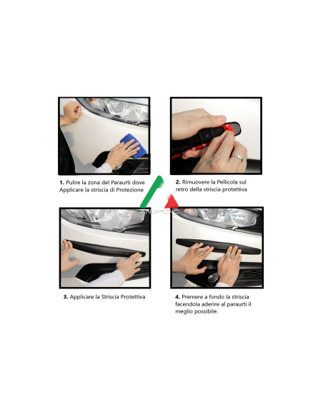 2Pcs Adesivo per strisce antigraffio con protezione antiurto per Paraurti angolare in gomma universale kia