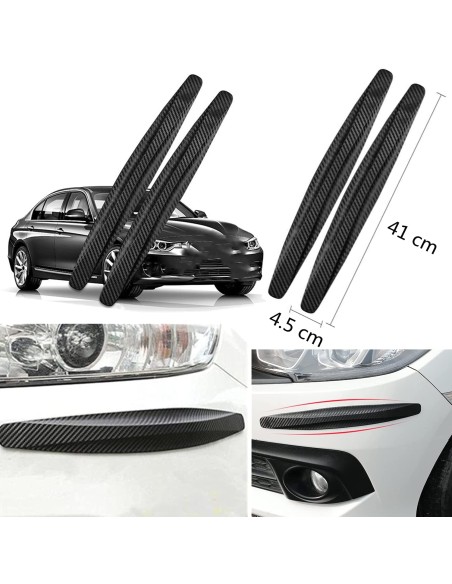 2Pcs Adesivo per strisce antigraffio con protezione antiurto per Paraurti angolare in gomma universale ligier