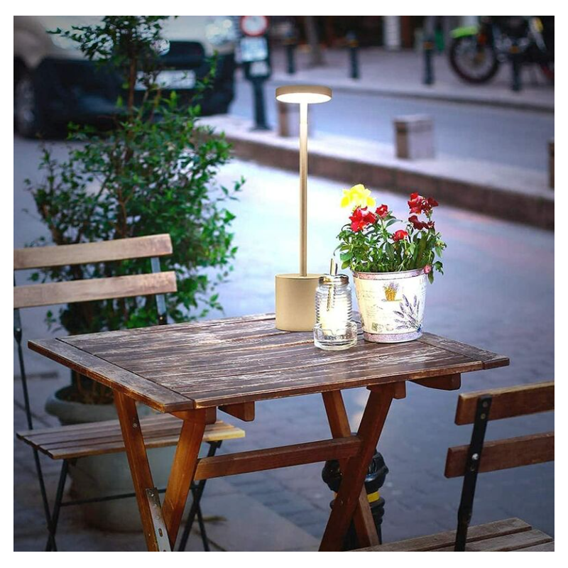 Lampada da tavolo a LED wireless alluminio