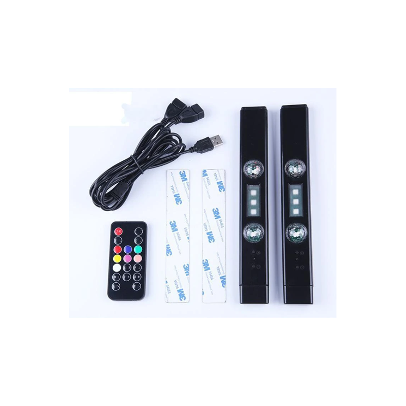 Luci LED RGB per interni auto senza fili,...