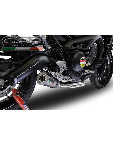 YamahaTracer 920212024M3 Inox Scarico completo racing, fornito con db killer estraibile e collettore, non legale per uso stradal