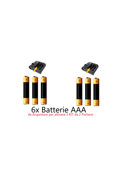 Batterie Mini Stilo per kit da 2 Porte