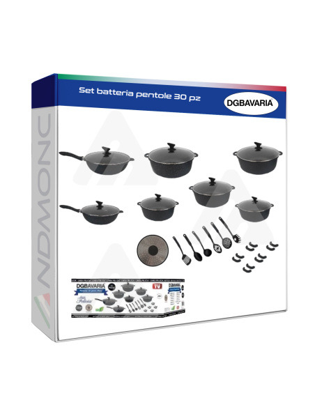 Set batteria pentole 30 pz DGBAVARIA