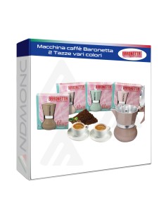 Macchina caffè Baronetta 2 Tazze vari colori