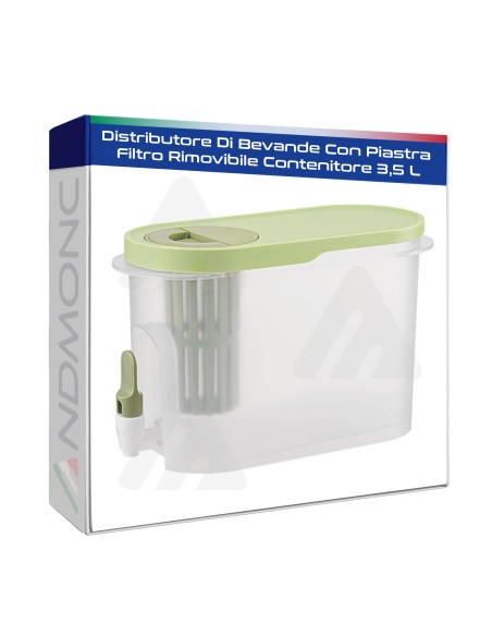 Distributore Di Bevande Con Piastra Filtro Rimovibile Contenitore 3,5 L