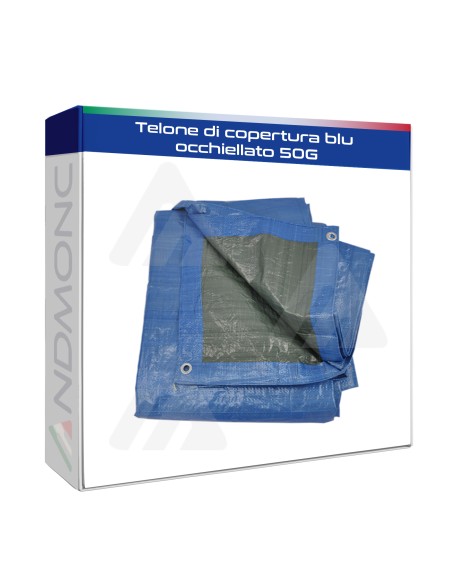 Telone di copertura blu occhiellato 50G