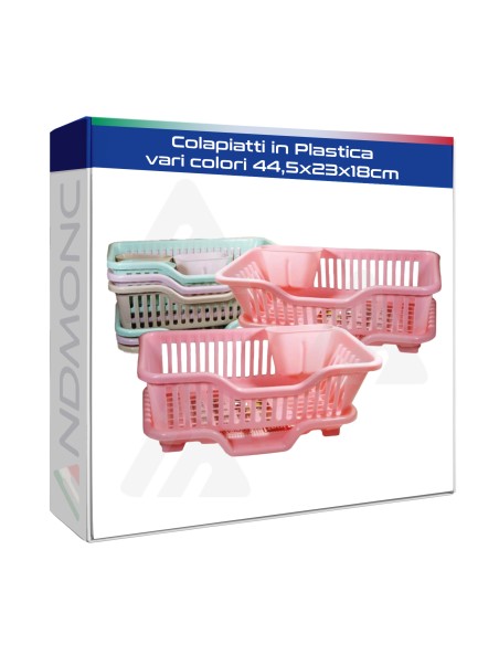 Colapiatti in Plastica vari colori 44,5x23x18cm