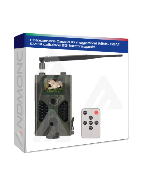 Fotocamera Caccia 16 megapixel MMS GSM SMTP cellulare 2G fototrappola