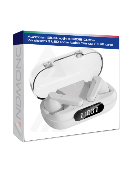 Auricolari Bluetooth APRO12 Cuffie Wireless5.3 LED Ricaricabili Senza Fili Phone