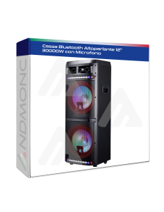 Cassa Bluetooth Altoparlante 12” 30000W con Microfono