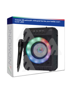 Cassa Bluetooth Altoparlante portatile con luce LED