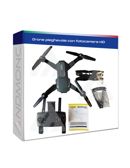 Drone pieghevole con fotocamera HD
