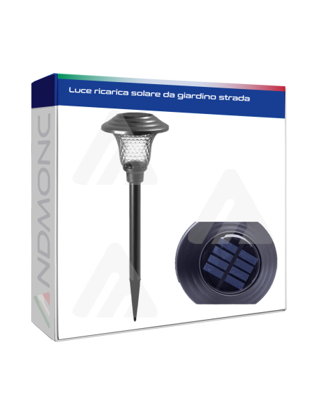 Luce ricarica solare da giardino strada