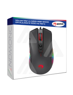 Mouse Marvo M519 RGB 12000 DPI 8 pulsanti 1000 Hz Nero