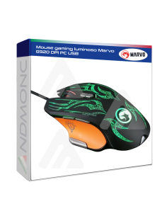Mouse gaming luminoso Marvo G920 DPI PC USB