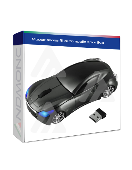 Mouse senza fili automobile sportiva