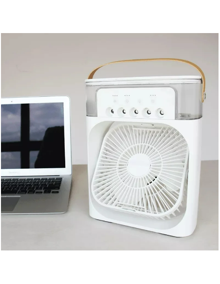 Ventilatore 2in1 e condizionatore portatile ricarica USB
